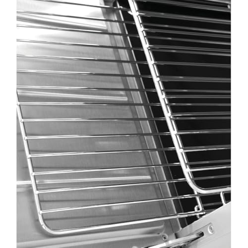 Image of Kratos 36 inch Commercial Gas Range & Oven, 6 Burners and Full Size Oven, Natural Gas, 210,000 BTU Output, Mobile Range for Restaurants