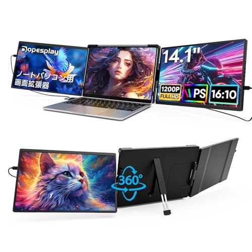 Amazon.co.jp: デュアルモニター 14インチ モバイルモニター Dopesplay