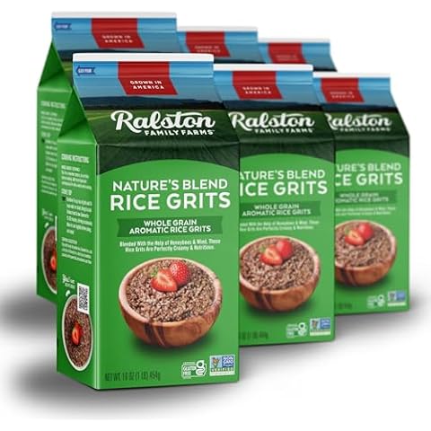 Ralston Family Farms Nature's Blend Rice Grits, 16 oz Carton: 6 Pack, American Grown, Non-GMO, Naturally Gluten Free Cover
