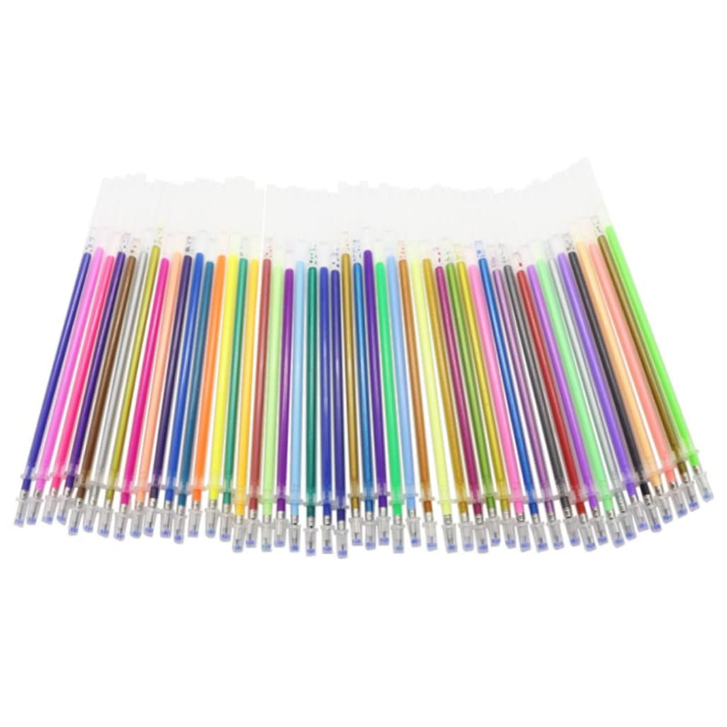 Bemonew Glitter Gel Pen Colourful Gel Pen Refill Glitter Roller Refill 84PCS