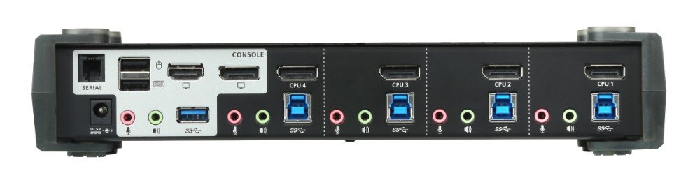 Aten USB 3.0 Hub with DCI K Supported 4 Port USB DisplayPort MST KVMP Switch cs1924 m
