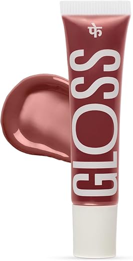 FAE Beauty Peptide Lip Gloss | With Passionfruit Oil & Argireline to Smoothen, Even, and Soften Lips | Non Sticky | Hydrating | Vegan | Shade Living | Rosewood Gloss