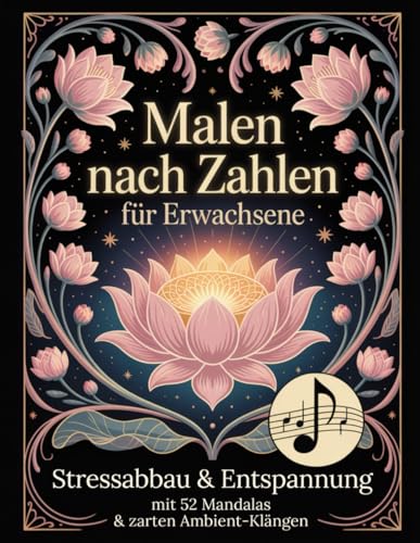 Malen nach Zahlen für Erwachsene: Stressabbau & Entspannung mit 52 Mandalas & zarten Ambient-Klängen: Dein sanftes Me-Time-Ritual für Achtsamkeit, ... Me-Time-Rituale – Malbücher für Erwachsene)