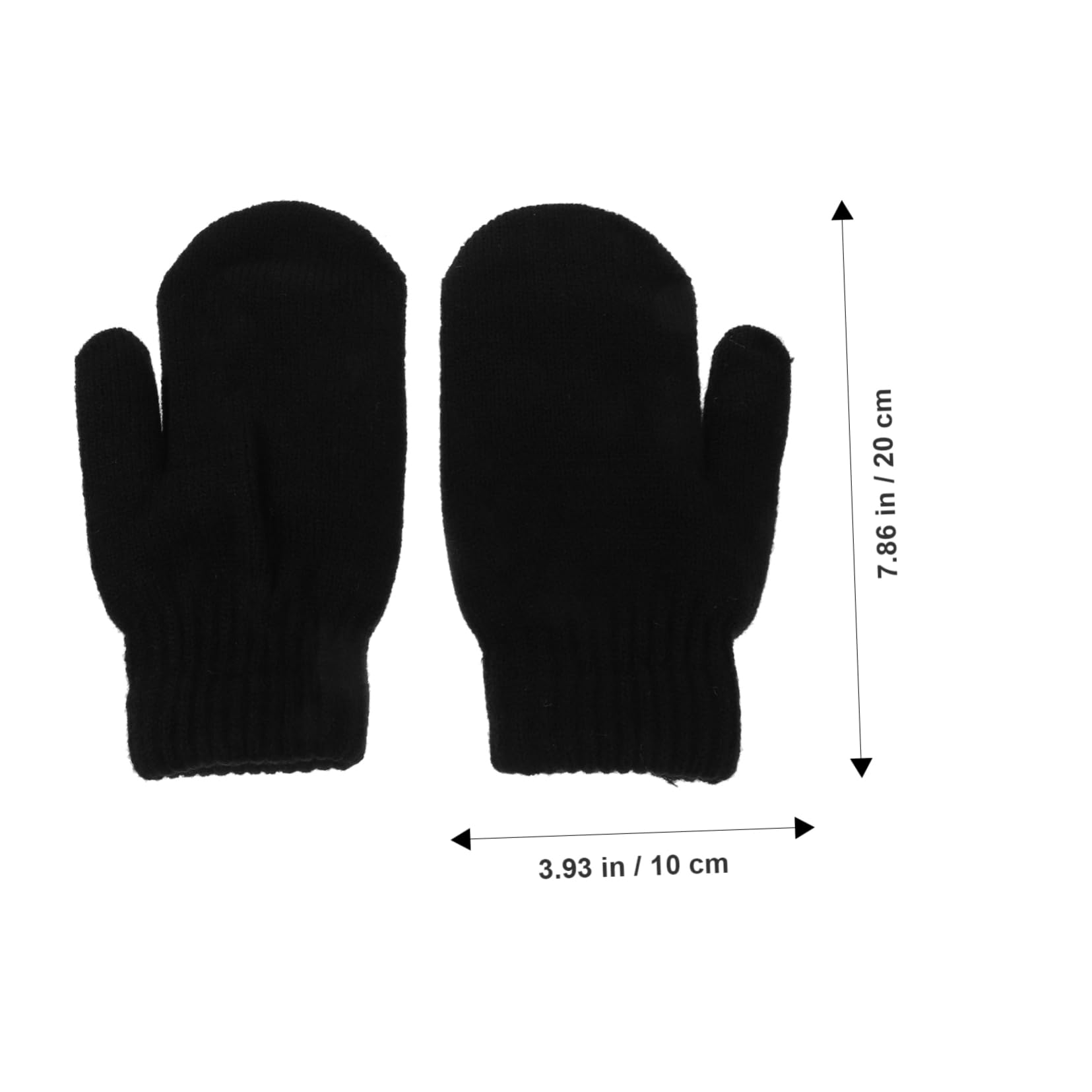 Garneck Thermal Mittens for Women Warm Winter Gloves Knit Gloves Adult Outdoor Mittens for Cold Weather