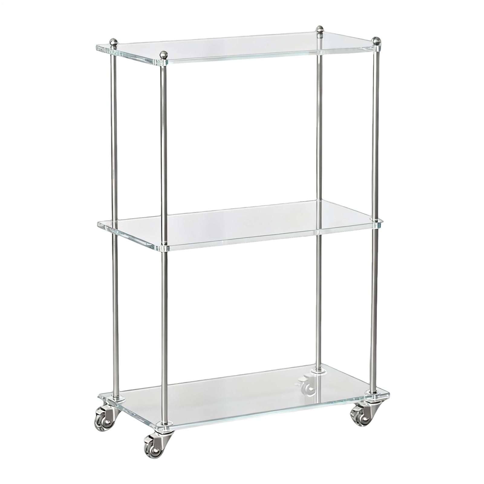 Carrello Acrilico Da Bagno Carrello Da Servizio A 3 Livelli | Carrello Mobile Per Bevande Per Casa Cucina Bagno Sala Da Pranzo Ufficio Matrimonio Hotel Ristorante Scuola Baristi