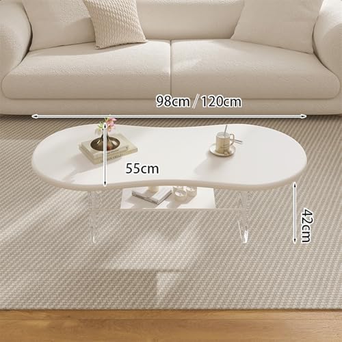 Table basse avec rangement facile à installer pour petits espaces - 3