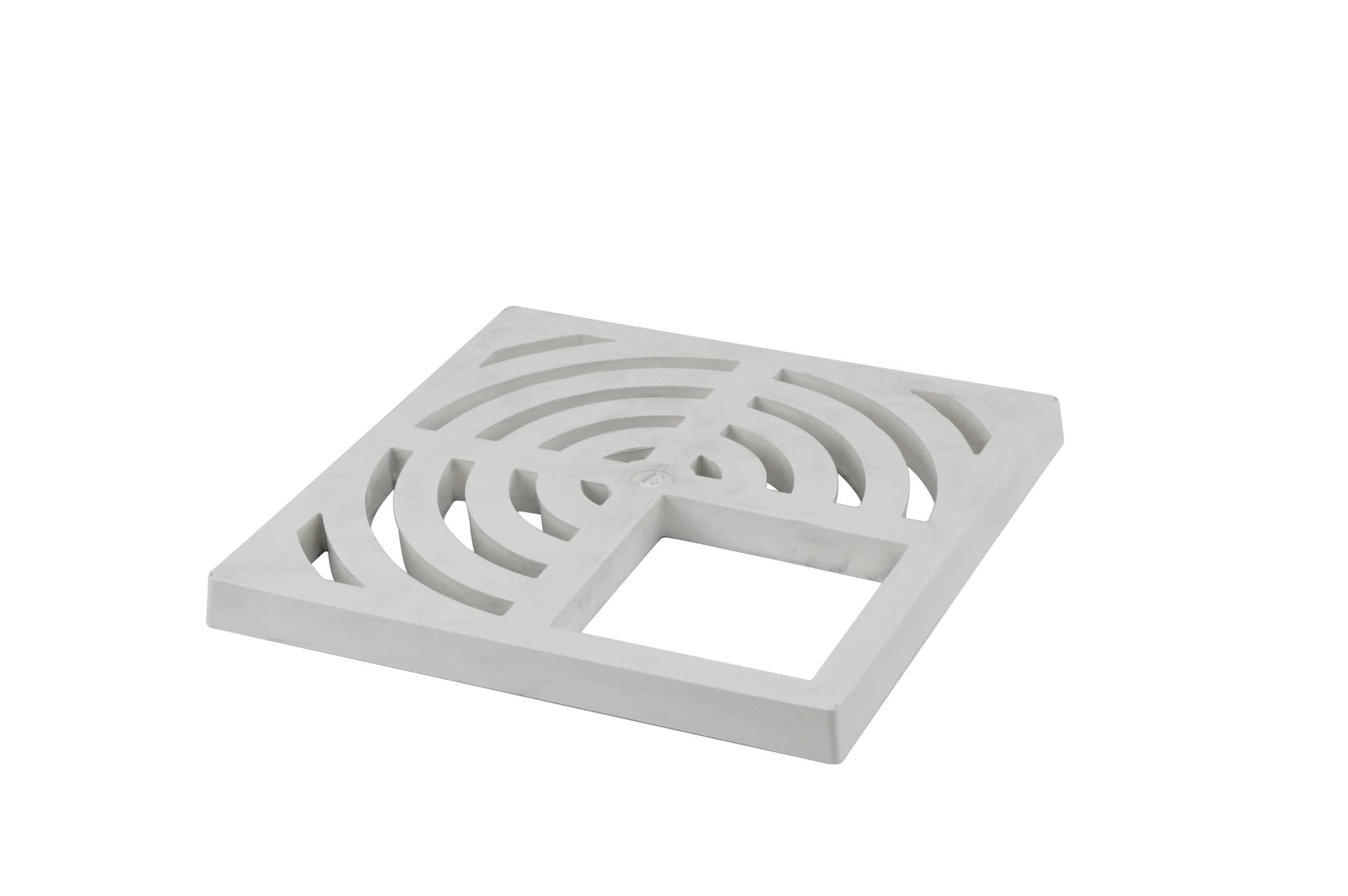 Photo 1 of HYDRO MASTER Square PVC Drain Grate, White