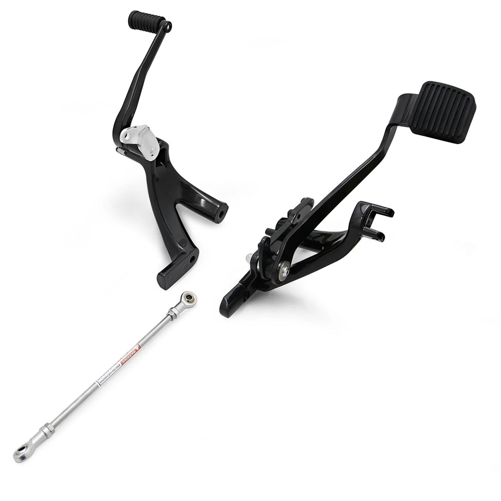 Repose-Pieds Avant Noirs pour Harley Softail Street Bob FXBB Low Rider FXLRS 18-23