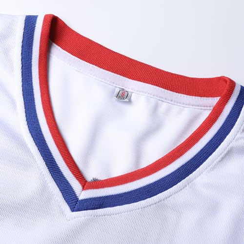 Bull Durham Jerseys, Crash Davis 8 Ebby Calvin LaLoosh 37 Camiseta de Béisbol para Hombre Blanco 3XL miniatura 3
