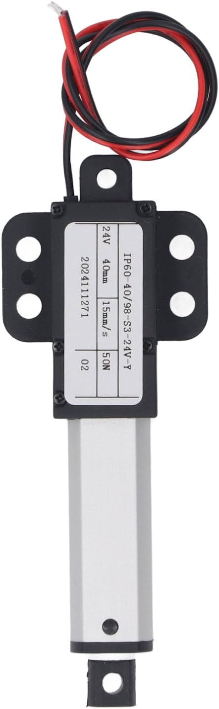 Mini Motion Actuator, 50N Thrust 40MM Stroke 24V Electric Small Linear Actuator, Electric Piston Actuator Motor for Home Appliances
