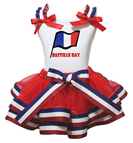 Conjunto de falda de pétalos con diseño de Francia y camisa elegante NB-8y