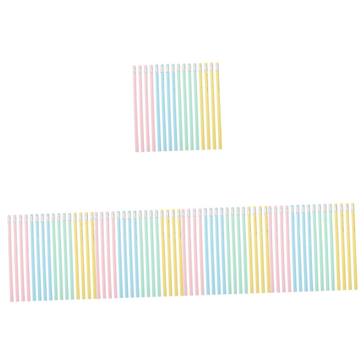 5 Sets Radierbare Holzstifte 2b mit Weichem Radiergummi Dreieckiger Schaft Ergonomisch Klein und Leicht für Schüler Künstler Langes Schreiben