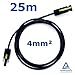 Produktbild 25 m Reiter-Solar SKBS4025 Solarkabel 4 mm - PV Verbindungs-Kabel rot oder schwarz mit Buchse und Stecker MC4 kompatibel, Farbe:Schwarz