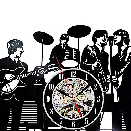 Horloge Murale en Disque en Vinyle, Les Beatles, Une Horloge Murale silencieuse créative, adaptée aux Amis Qui Aiment… - Les Beatles, Paul McCartney, John Lennon, RIngo Starr, George Harrison Horloge Murale en Disque en Vinyle, Les Beatles, Une Horloge Murale silencieuse créative, adaptée aux Amis Qui Aiment… – Image 4