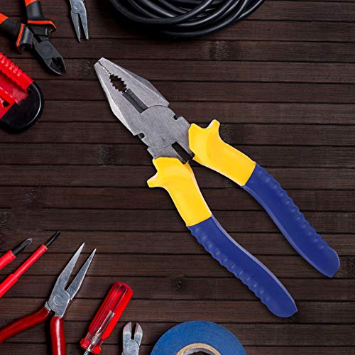 Ultra High Leverage Lineman's Pliers, 8 inches Wire Cutter 45 Carbon Steel Cutting Pliers Nippers Electrician Hand Tools
