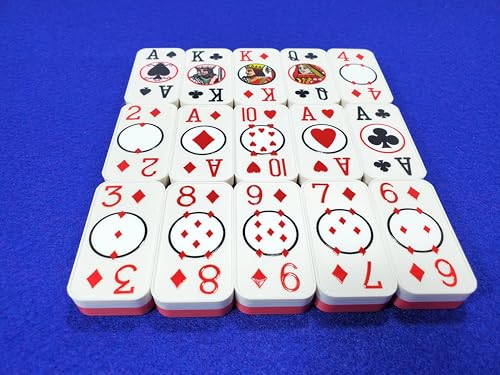 Cardian Poker Dominoes, Dos Tonos, Plástico Durable miniatura 3