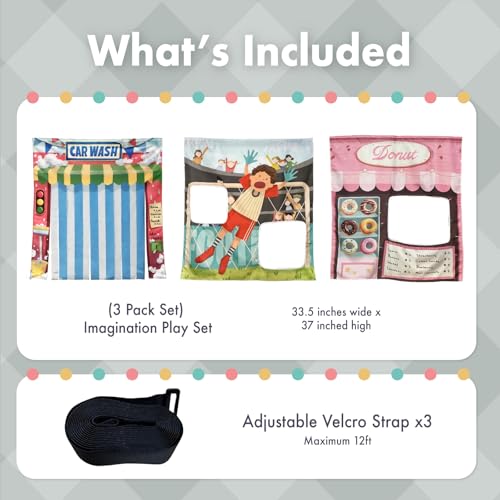 Image of Play Panel for Modular Play Couch Childrens Play Panel for Toddler (Sofa not Included) (Action & Play Trio)