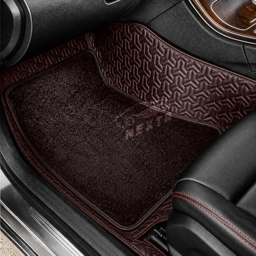 Image of NEXTA 8D Custom Floor Mats for BMW 520 Model (2009-2016) Full Coverage All Weather, All Season Coffee