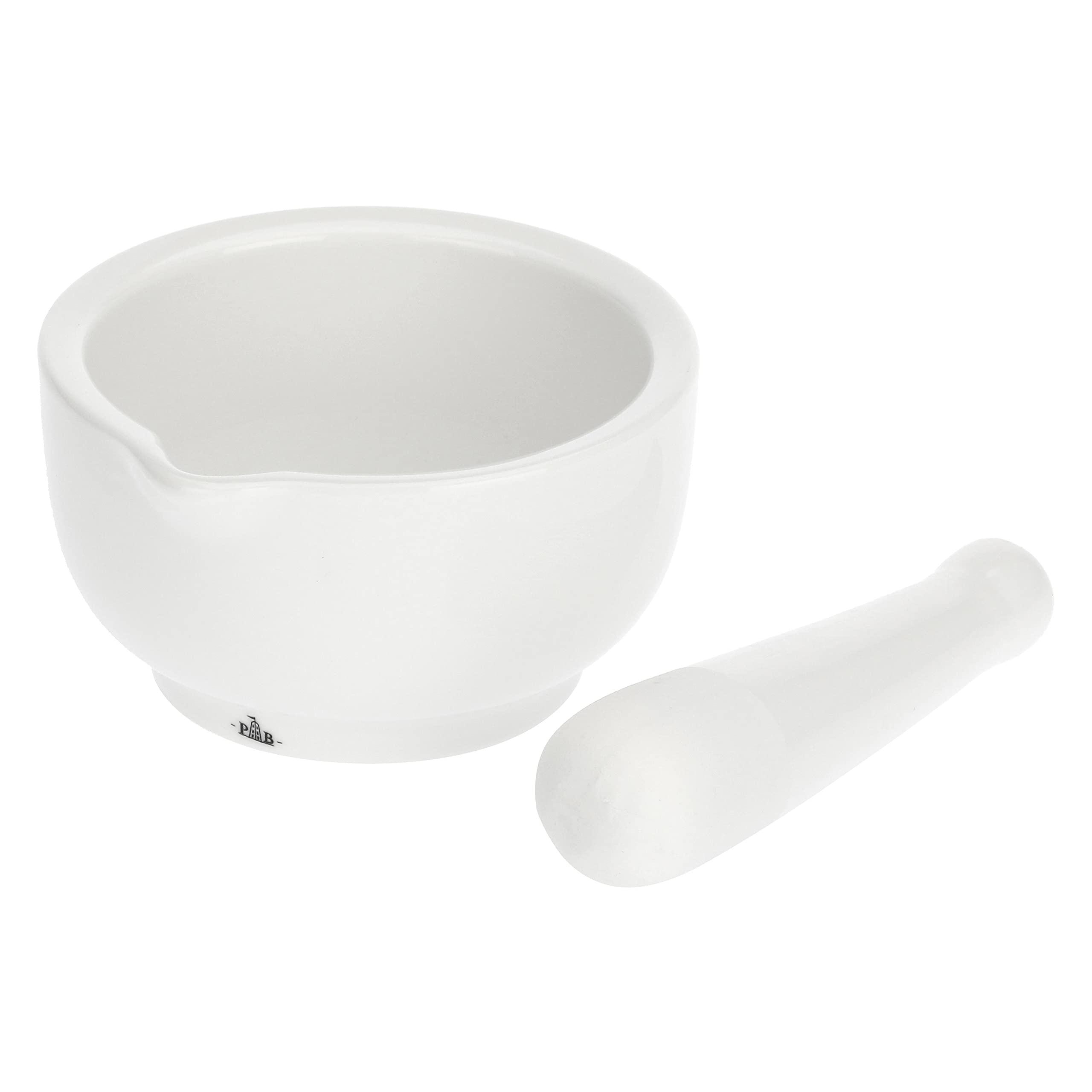 Mortier et pilon en céramique blanche - Arts de la table