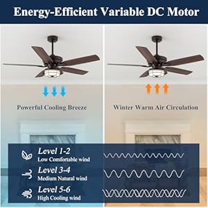 NORFOLK Outdoor Ceiling Fans with Lights and Remote, Waterproof 52 Inch Ceiling Fan with 3 Color LED Light for Patios, Gazebos, and Indoor, Wet Rated Farmhouse Modern Style NORFOLK Outdoor Ceiling Fans with Lights and Remote Waterproof 52 Inch Ceiling Fan with 3 Color LED Light for Patios Gazebos and Indoor Wet Rated Farmhouse Modern Style