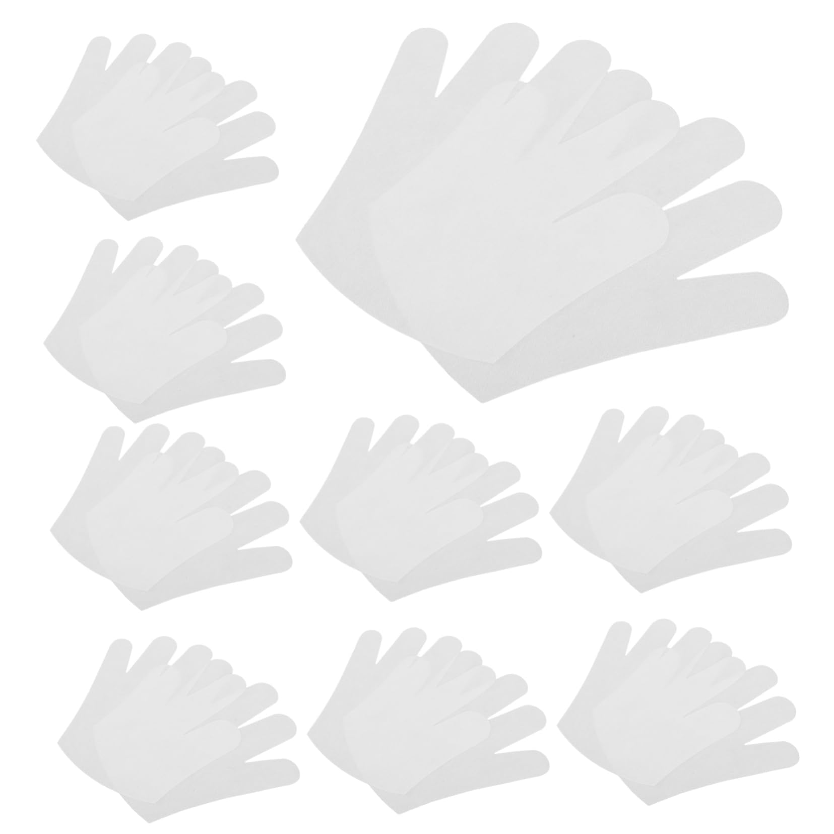 Didiseaon Dry Hand Gloves 50 Pack Non-Woven Moisturizing Hand Covers Women's Elastic Gloves for Cracked Skin Overnight Use