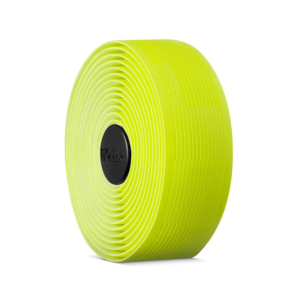 Fizik Vento Solocush Tacky,Gravel and Road Cycling bar Tape, Yellow Fluo, 2.7mm