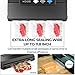 KOIOS Vacuum Sealer Machine, 85Kpa Automatic Food Sealer for w/Starter Kit, Dry&Moist Modes, With Up To 40 Consecutive Seals, Compact Design (Black)