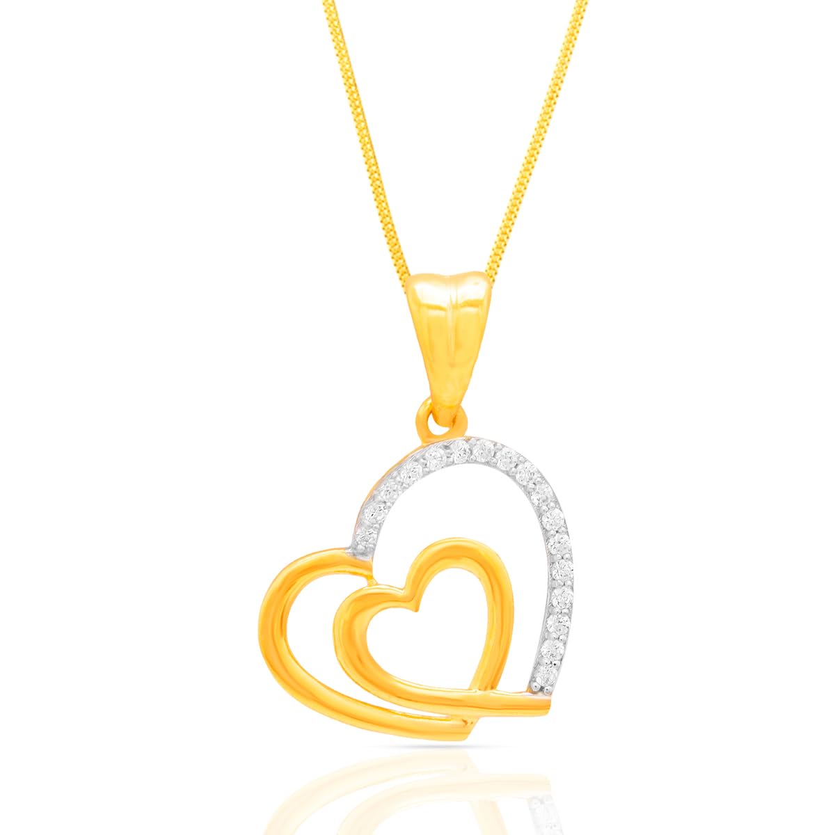 Golden Embrace Pendant Yellow Gold Pendant for Women | Womens Aesthetic & Stylish 22 KT Gold Pendant | Gold Fashion Jewellery for Women | Great for Gifting-image-34