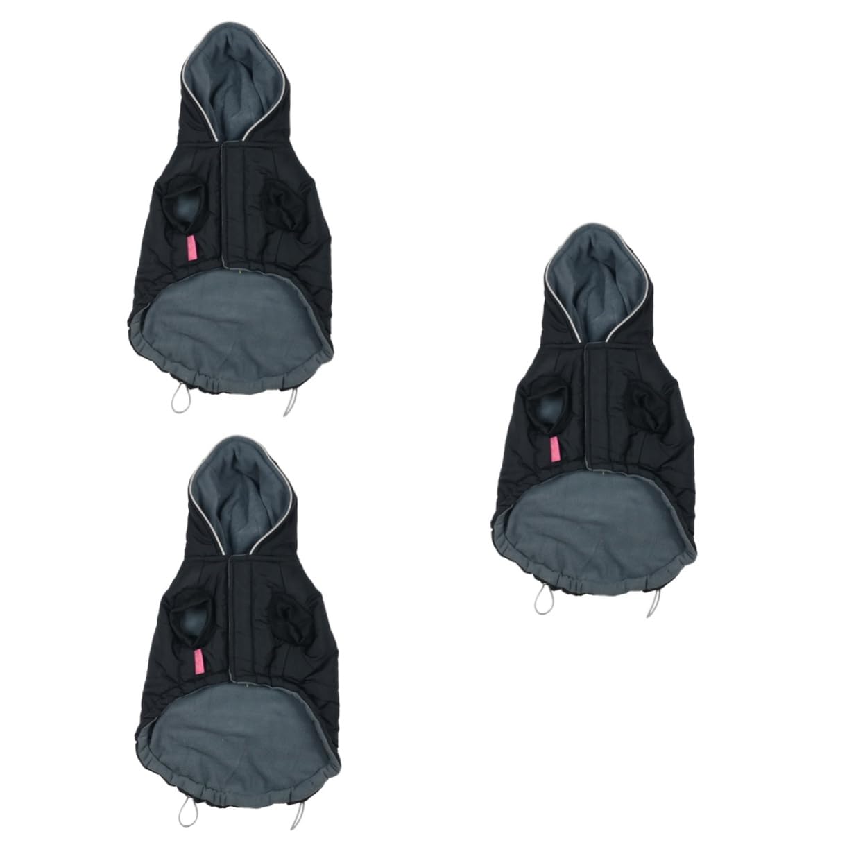 ABOOFAN 3-teilige Hundeweste Zum Warmhalten Baumwollweste Im Dunkeln Leuchtende Jacke Haustier-Schneeanzug Outdoor-hundeweste Größe S Bis L