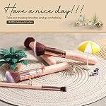 BS-MALL Brosses de maquillage Premium Synthétique Fondation Conceleurs de poudre Shadows maquillage 14 Set de brosses Pcs, ensemble rose, avec boîtier