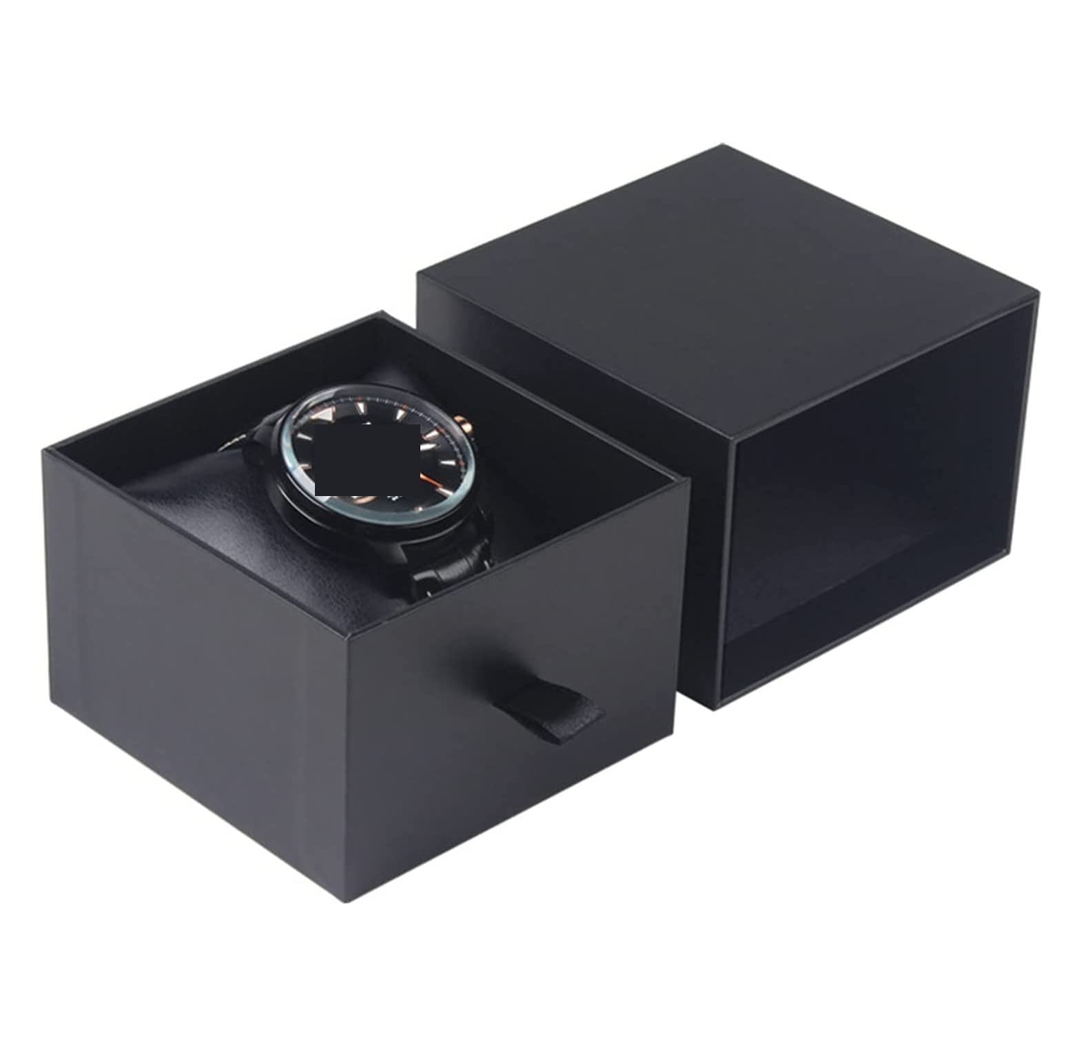 Estuche Relojes Organizador De Relojes Elegante Cuero PU con Una Sola Ranura, Soporte para Caja Reloj, Pulsera Portátil, Almacenamiento Joyas Organizador