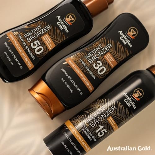 image for Australian Gold Spray Gel Sunscreen with Instant Bronzer SPF - 4, 8 Ou