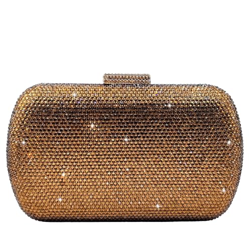 Image of Boutique De FGG Mini Rhinestone Clutch Purse,Evening Bags and Clutches for Women Formal,Crystal Clutch Bag Wedding Handbags