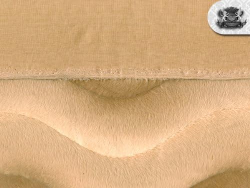 Miniatura 2 de Velboa Wave Camel FauxFake Fur Fabric by The Yard