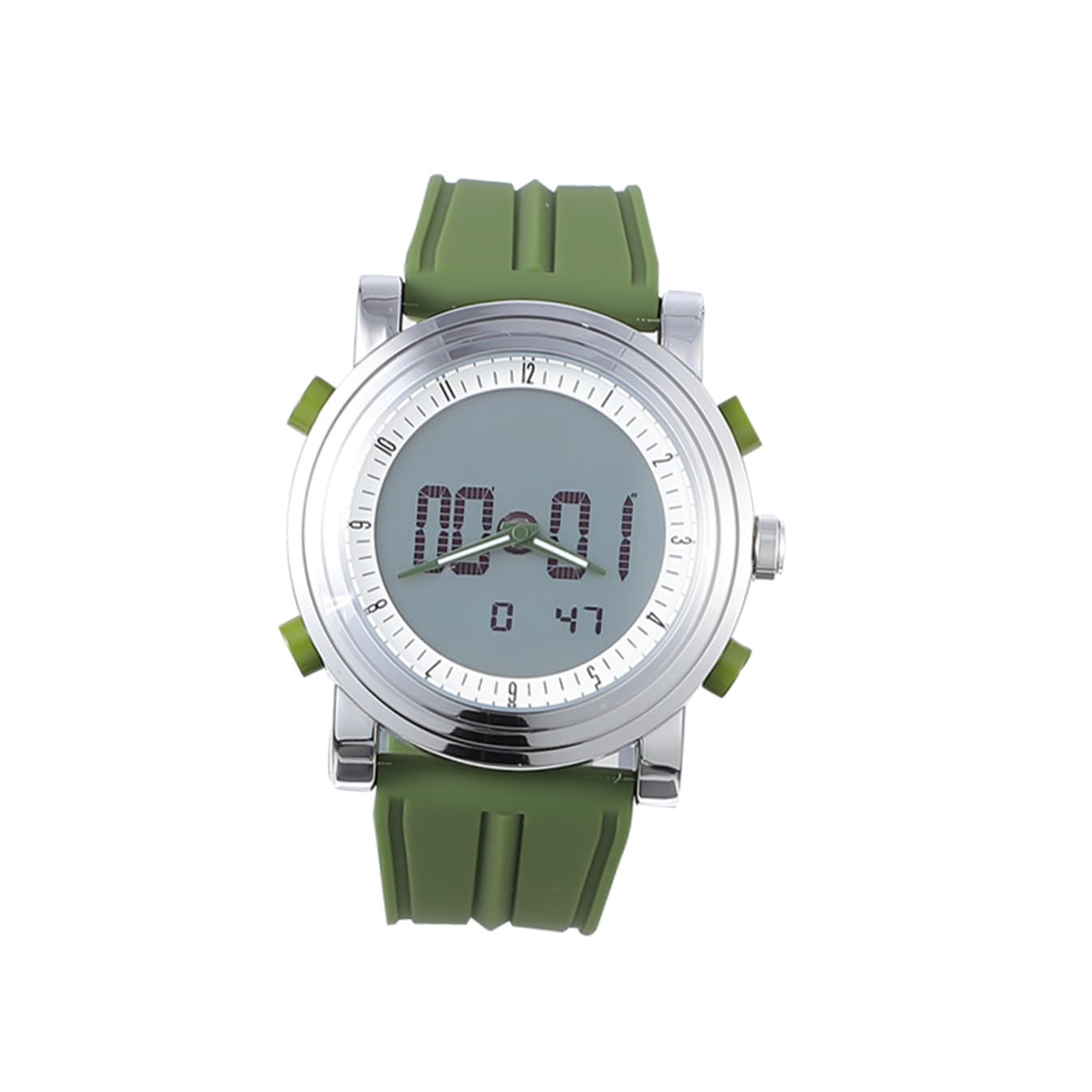 minkissy 1pezzi Orologio Sportivo Digitale Sveglia Cinturino in Silicone Confortevole Orologio Elettronico Semplice Per Studenti Da Polso Luminoso Controllo Data e Giorno