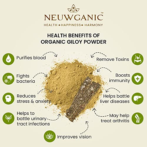 Image of Giloy Powder (Stem) 200g | Use for Reducing Inflammation, Detoxifying Body, Improving Liver Function, Regulates Blood Sugar - Pack of 2