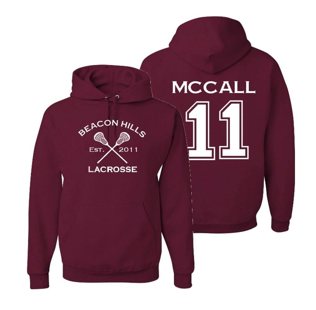 Adult Teen Wolf Beacon Hills Lacrosse McCall 11 Hoodie