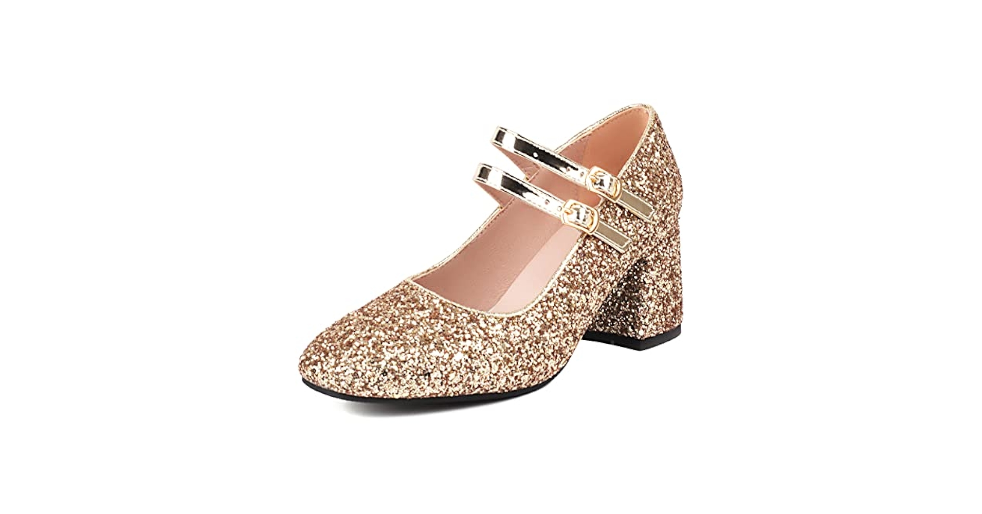 Amazon.com | Alsoloveu Women's Mary Jane Shoes Sequins