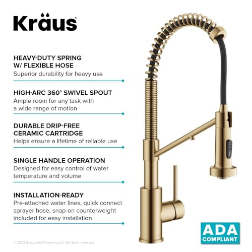 Kraus KFF-1610BB Bolden 2-In-1 Commercial Style Pull Down Single Handle Water Filter Kitchen Faucet thumb #14