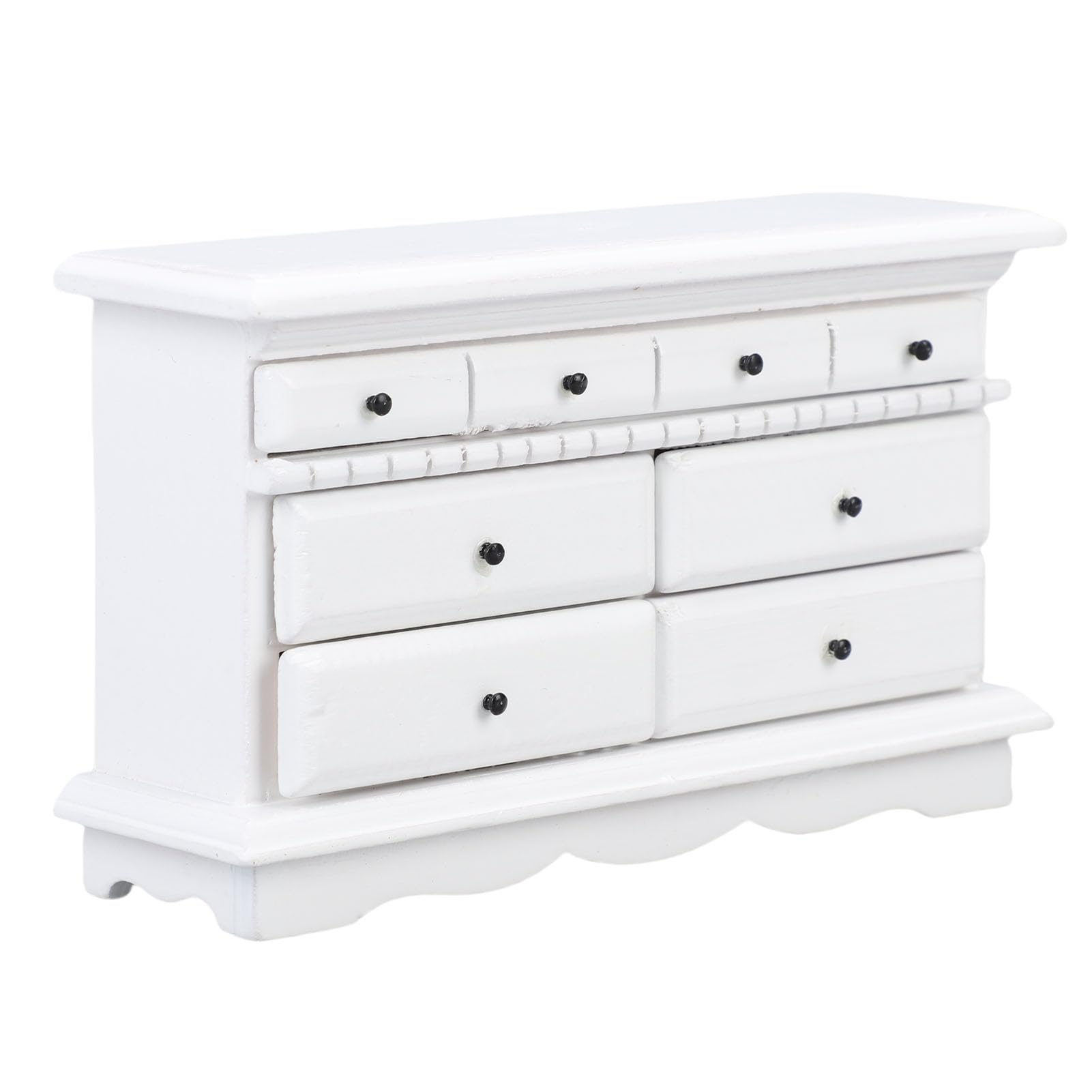 Keenso Cajonera En Miniatura Para Casa De Muñecas – Madera De Abedul, Múltiples Cajones, Escala 1:12, Pieza Decorativa Versátil