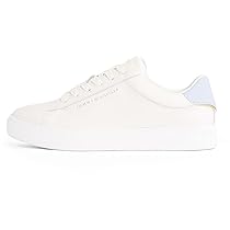 Tommy Hilfiger Donna Sneakers Court Essential Profilo Basso, Avorio (Ancient White), 37
