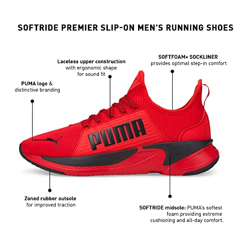 PUMA Puma Softride Premier Slip-On, Red, 6 UK