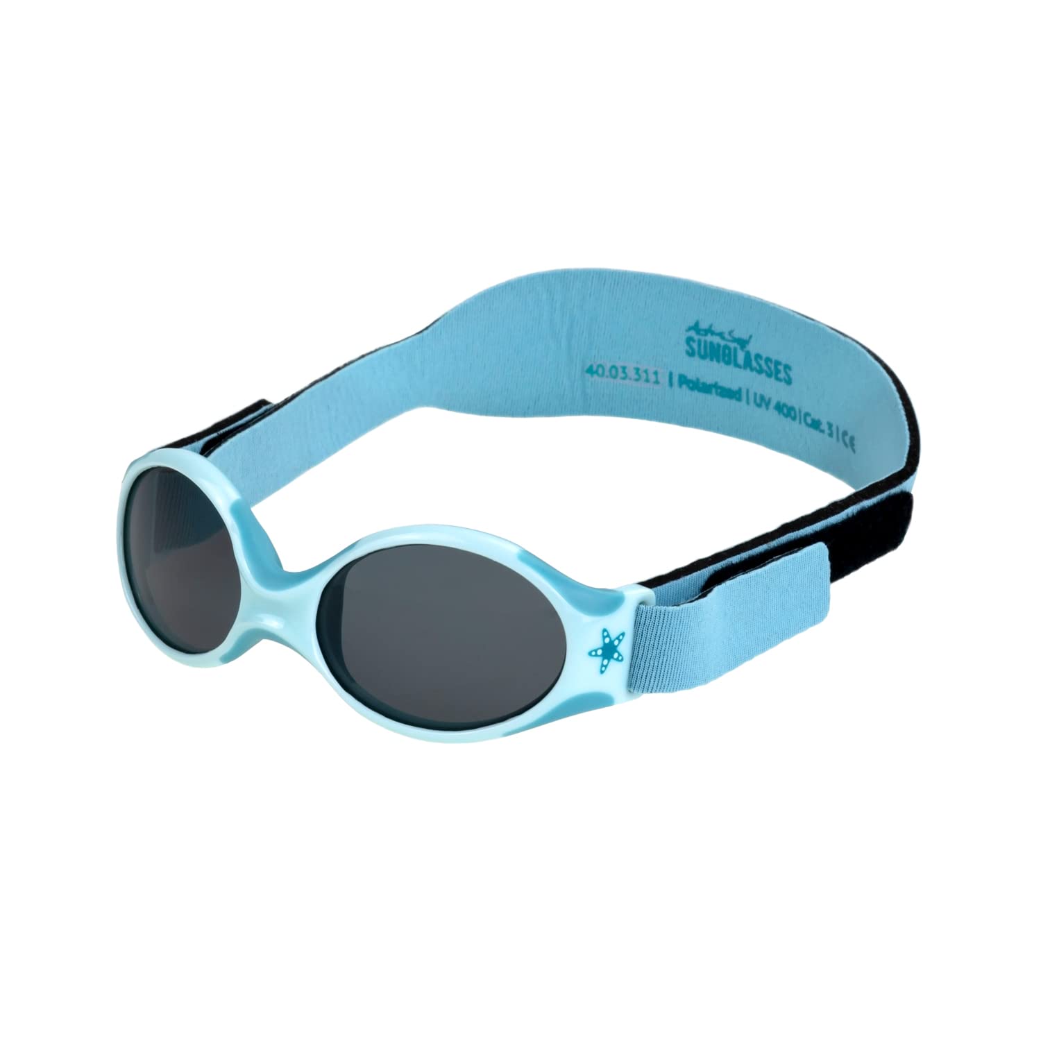 ActiveSol Explorer - Gafas de sol para bebé, niños y niñas, con banda extra suave, polarizadas, protección UV400, categoría de filtro 3, talla única de 0 a 2 años, extra ligeras
