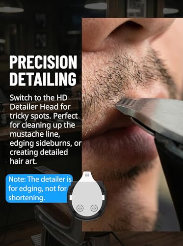 Image of Beard Trimmer for Men, 120-Min Cordless Runtime, 0.5mm Precision Dial (40 Settings) - Constant Power Motor & IPX7 Waterproof Hair Clipper Kit with Detailer & Nose Trimmer, USB-C Quick Charge