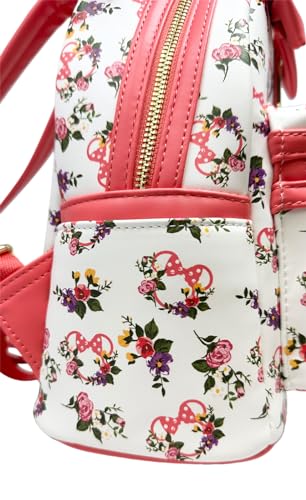 Loungefly Disney Minnie Mouse Roses Allover Print Womens Double Strap Shoulder Bag Purse4