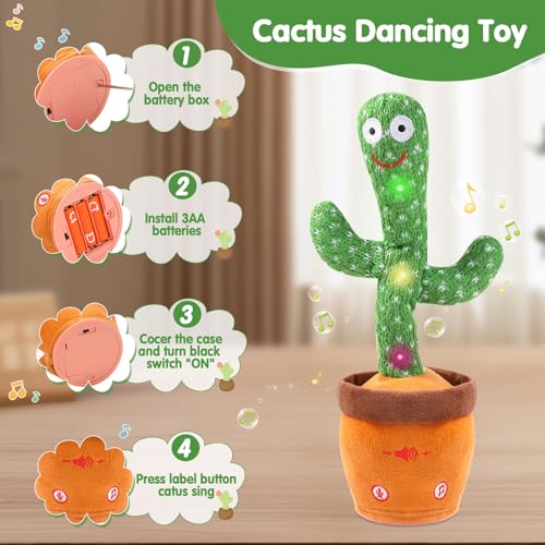 Save 16% on MIAODAM Dancing Talking Cactus Toy for Kids - Image 5