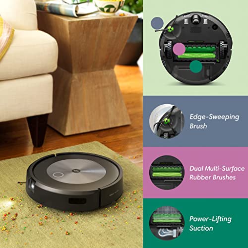 iRobot® Roomba® j7+ WLAN-fähiger Saugroboter mit automatischer Absaugstation, Kartierung und zwei Gummibürsten für alle Böden –Objekterkennung und -vermeidung – Lernt und kartiert - 4