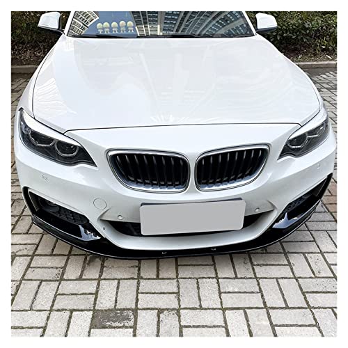 Car Front Bumper Lip Side Spoiler Splitter Body Kit Chin Diffuser Guard Compatible With Bmw F22 F23 M235I M240I Sport 2015-2019 2Series (Color : Black) #TOP4