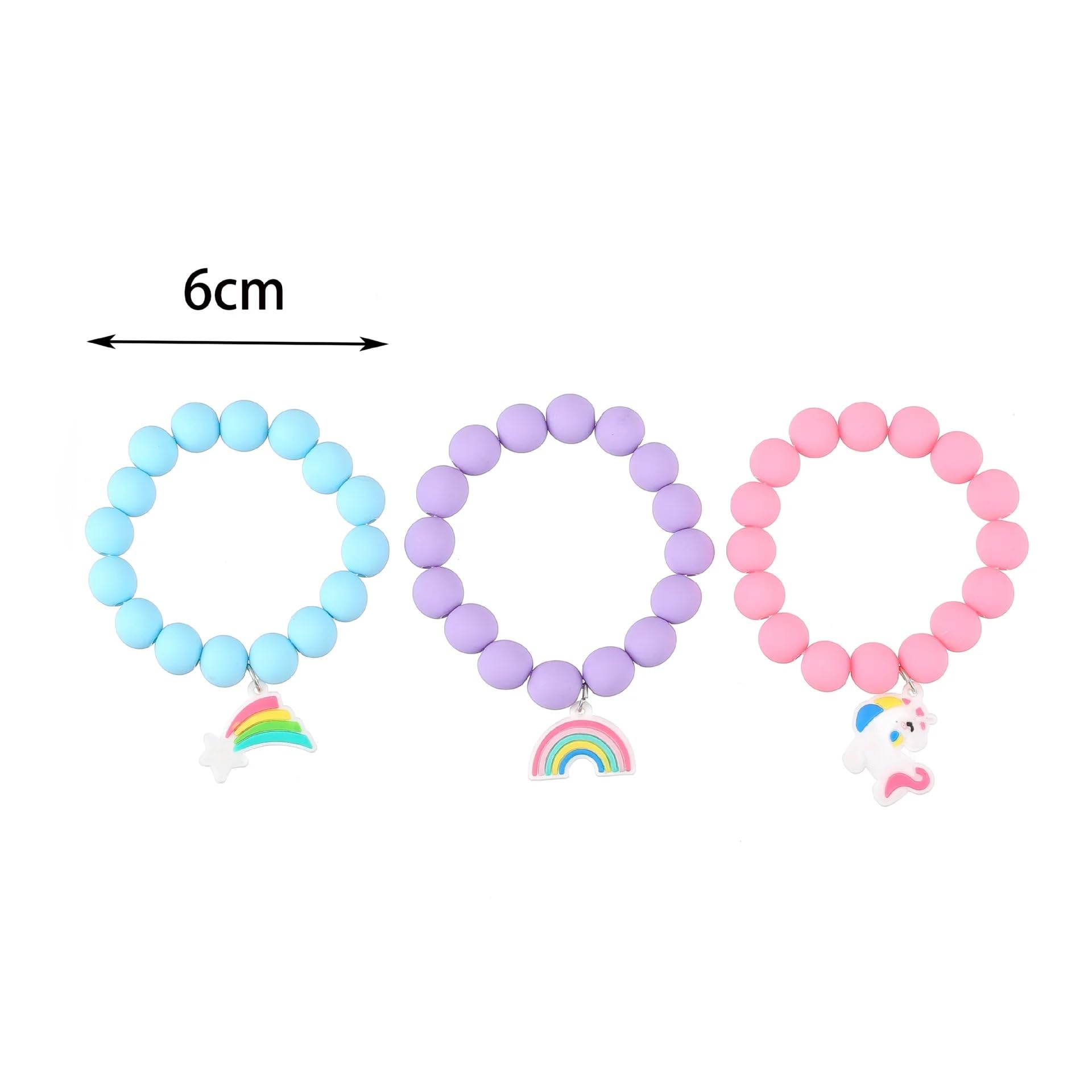 4-Pack Unicorn Bracelets for Girls - Fun Play Bracelet Set