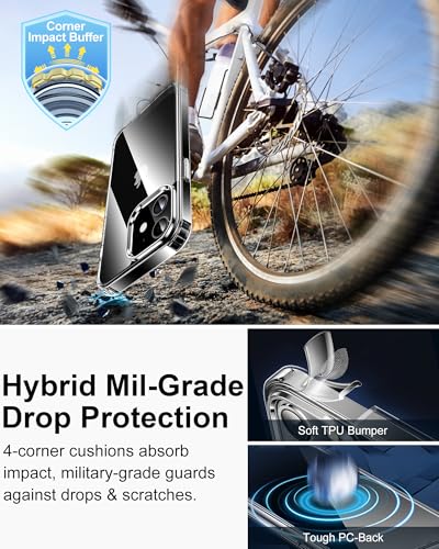 Image of HOOMIL Case for iPhone 12 Mini, Anti-Yellowing, Crystal Clear